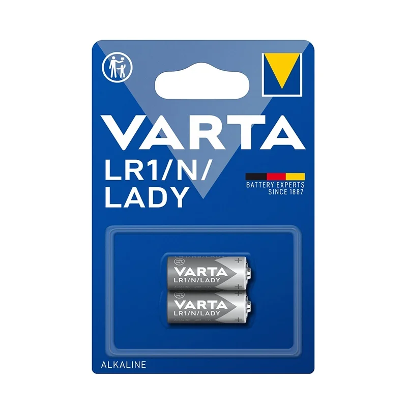 Pilhas Alcalinas Varta LR1 N LADY Alkaline Special (2 Unidades)