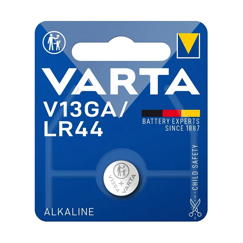 Pilhas tipo Botão Alcalinas Varta V13GA LR44 (1 Unidade)