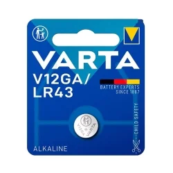 Pilhas Botão Alcalinas Varta V12GA LR43 (1 Unidade)