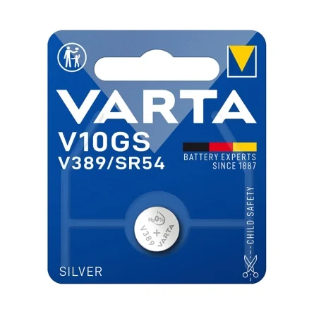 Pilhas de Moeda de Óxido de Prata Varta V10GS V389 SR54 (1 Unidade)