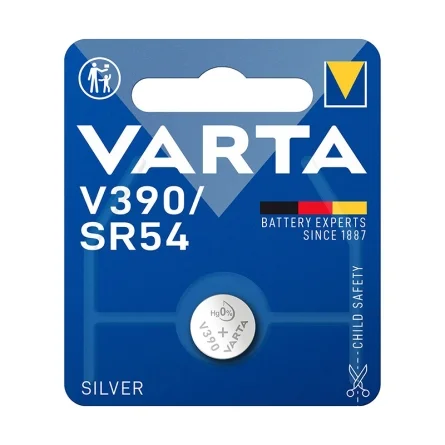 Pilhas Botão Óxido de Prata Varta V390 SR54 (1 Unidade)