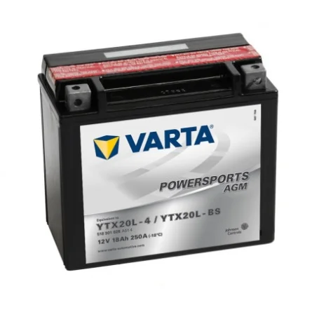 Bateria de Arranque Varta TX20L-4 YTX20L-BS 18Ah Powersports AGM