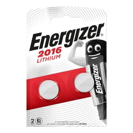Pilhas Botão Lítio Energizer 2016 Lithium (2 Unidades)
