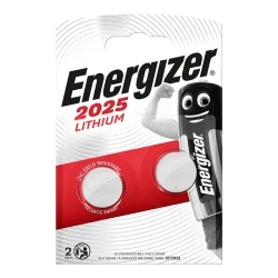 Pilhas Botão Lítio Energizer 2025 Lithium (2 Unidades)