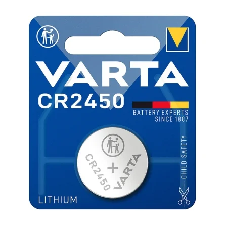 Pilhas Botão Lítio Varta CR2450 (1 Unidade)