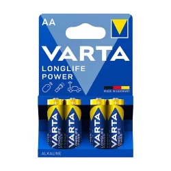 Pilhas Alcalinas Varta AA Longlife Power (4 Unidades)