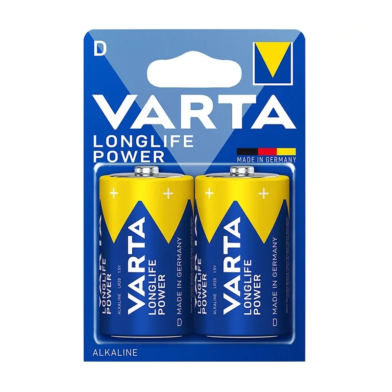 Pilhas Alcalinas Varta D Longlife Power (2 Unidades)