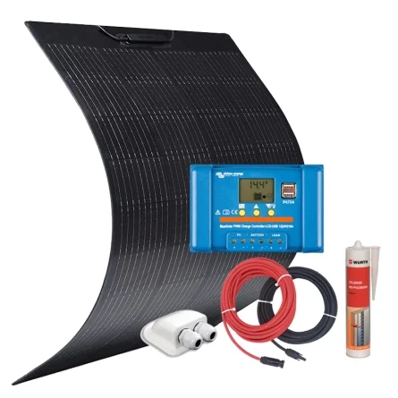 Kit de Energia Solar Flexível 180W 12V