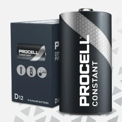 Pilhas Alcalinas D LR20 Duracell Industrial substituídas por Procell Constant Power (10 Unidades)