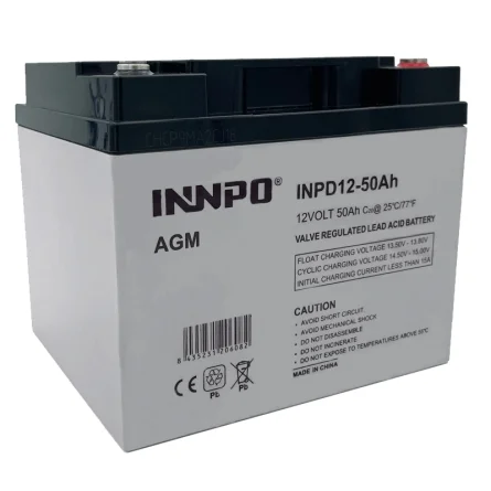 Bateria AGM de Chumbo-Ácido 12V 50Ah