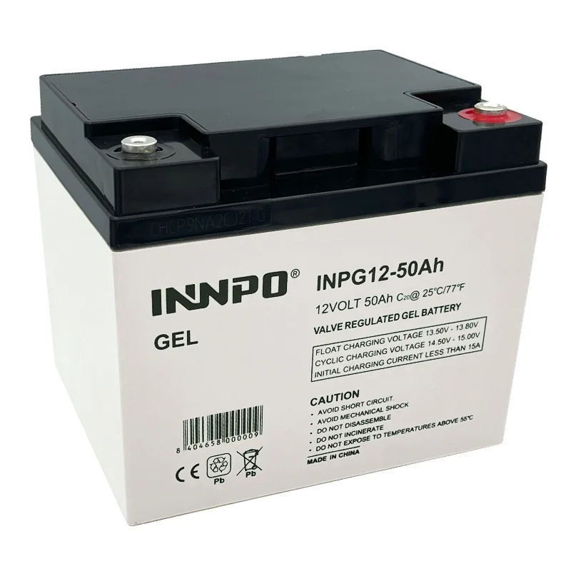 Bateria de Gel de Chumbo-Ácido 12V 50Ah