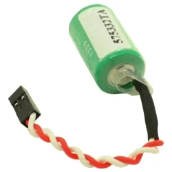 Pilha LiMnO2 + Conector para Bateria Siemens 575332TA e Controlador Lógico Programável (PLC) 3V - 950mAh