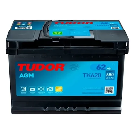 Bateria Tudor Start Stop AGM TK620 62Ah