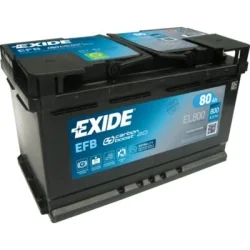 Bateria Exide Start Stop EFB EL800 80Ah