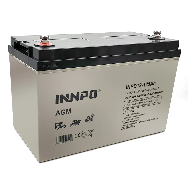 Bateria de Chumbo AGM 12V 125Ah Deep Cycle