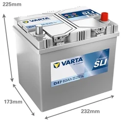 Bateria Varta D47 SLI 60Ah