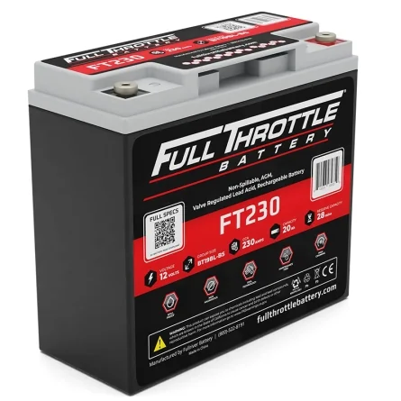 Bateria de Chumbo AGM 12V 20Ah Fullriver FT230 Booster