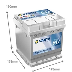 Bateria Varta B36 SLI 44Ah