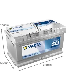 Bateria Varta F17 SLI 80Ah