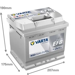 Bateria Varta N50 Start Stop EFB 50Ah