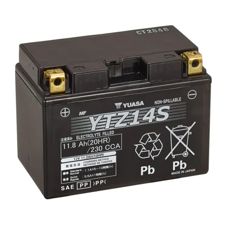 Bateria Yuasa YTZ14S AGM 11.8Ah