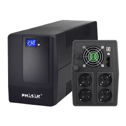 UPS Phasak PH 9420 2000VA / 1200W com AVR – Proteção elétrica para computadores, servidores e redes