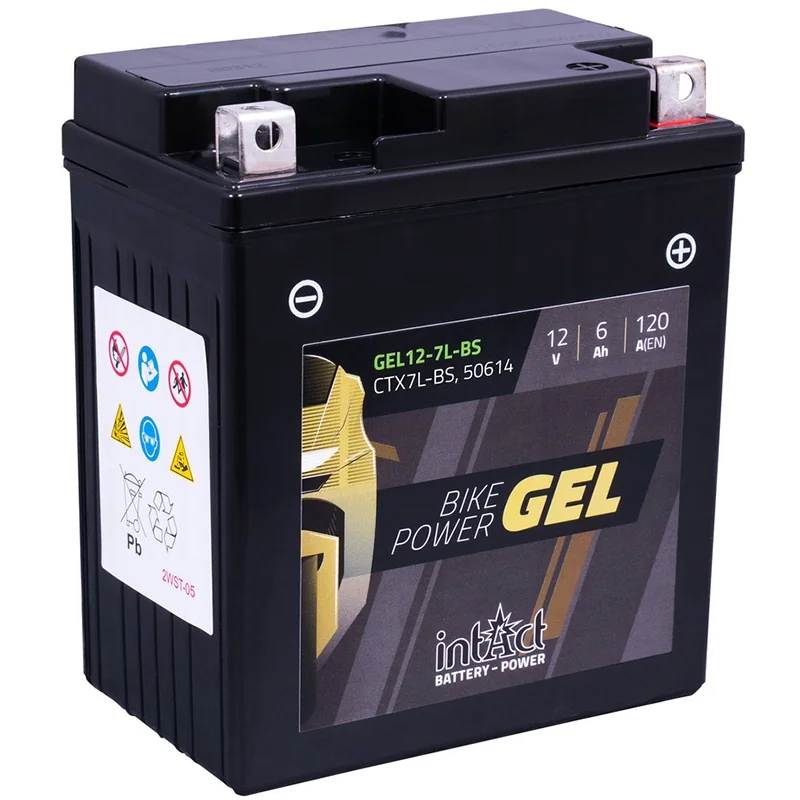 Bateria IntAct GEL CTX7L-BS 6Ah 120A