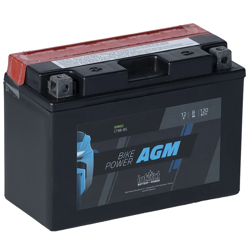 Bateria IntAct AGM CT9B-BS 8Ah 120A