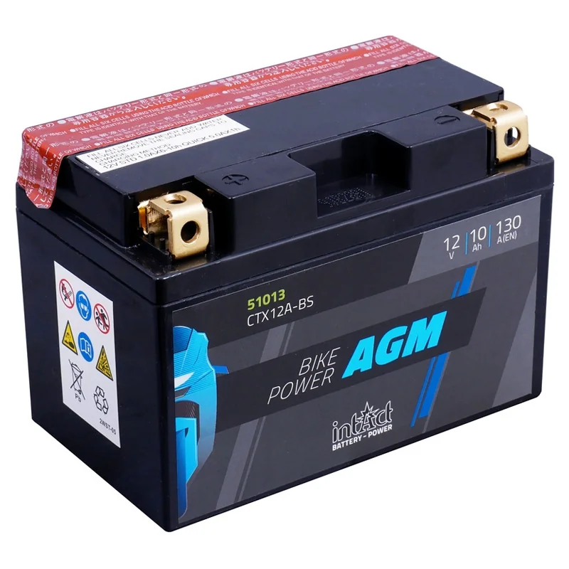 Bateria IntAct AGM CTX12A-BS 10Ah 130A