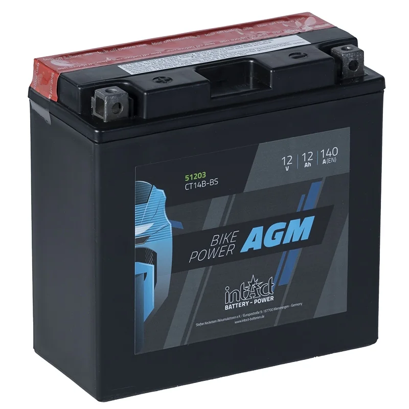 Bateria IntAct AGM CT14B-BS 12Ah 140A