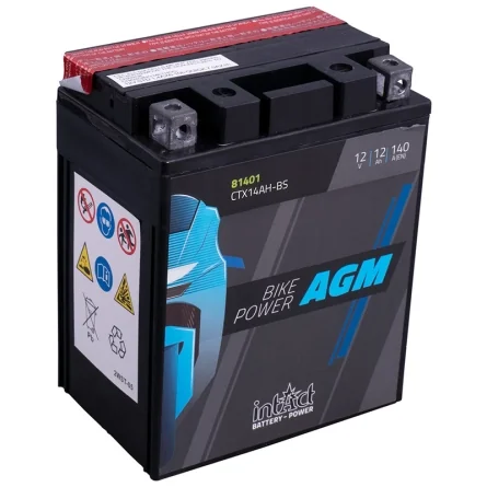Bateria IntAct AGM CTX14AH-BS 12Ah 140A
