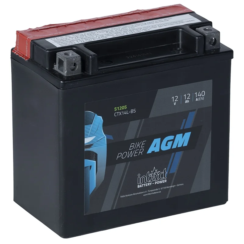 Bateria IntAct AGM CTX14L-BS 12Ah 140A