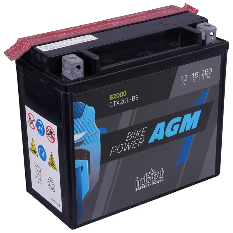 Bateria IntAct AGM CTX20L-BS 18Ah 280A