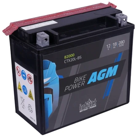 Bateria IntAct AGM CTX20L-BS 18Ah 280A