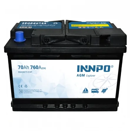 Bateria INNPO AGM 70Ah Explorer