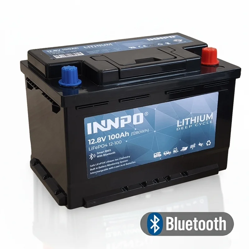 Bateria de Lítio LiFePO4 12.8V 100Ah