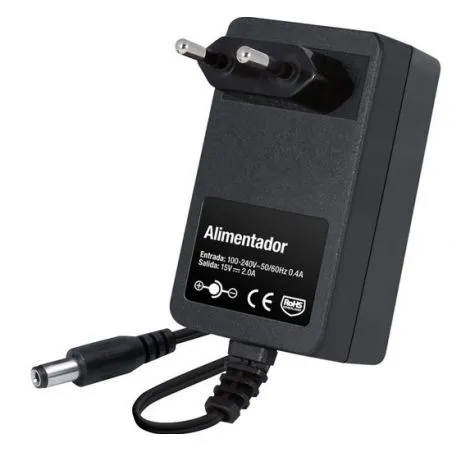 Fonte alimentação adaptador 15V 2A