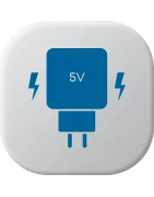 Alimentadores com saída de 5 volts.